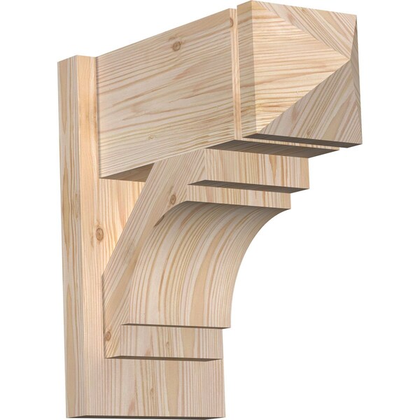 Ekena Millwork Merced Arts & Crafts Smooth Outlooker, Douglas Fir, 7 1/2"W x 16"D x 16"H OUT08X16X16MRC03SDF - main